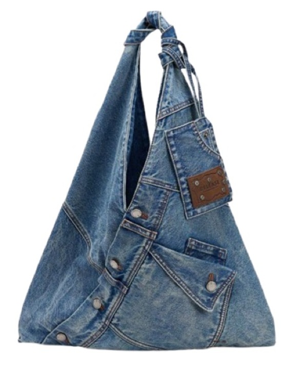 Urban Revivo Handbags - Urban Revivo Denim shoulder  bag with pockets and strap